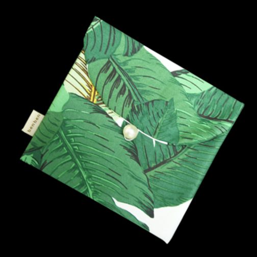 日式衛生用品收納小袋 - 夏日綠芭蕉